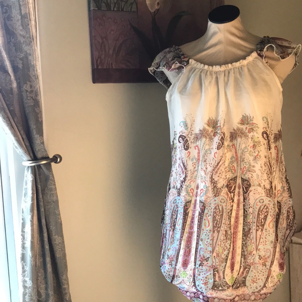 Vintage Havana Paisley Ruffled dress.